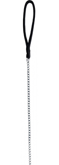 Trixie Поводок-цепочка с нейлоновой ручкой для собак, черный