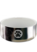 Trixie Керамічна миска зі сріблястим напилом для собак