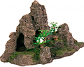 Trixie Декоративная скала с пещерой и растениями