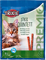 Trixie Premio Stick Quintett с домашней птицей и печенью для кошек