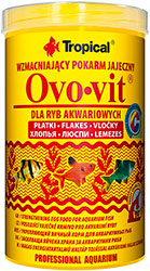 Tropical Ovo-vit - високобілковий корм для всіх видів риб, пластівці