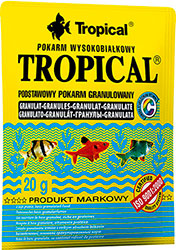 Tropical Granulat - высокобелковый корм для всеядных и плотоядных рыб, гранулы