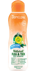 TropiClean Flea & Tick Шампунь "Заспокійливий" від бліх і кліщів для собак
