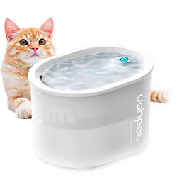 Uahpet Питний фонтан Glow Wireless Cat Water Fountain