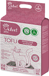 Velvet Paw Tofu Bamboo Charcoal, Oolong Tea, Sakura Гороховий наповнювач для котячого туалету
