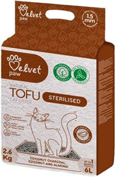 Velvet Paw Tofu Sterilised Coconut Charcoal & Almond Гороховый наполнитель для кошачьего туалета