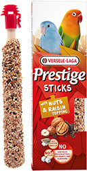 Versele-Laga Prestige Sticks Small Parrot Nuts & Raisin topping