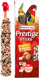 Versele-Laga Prestige Sticks Parrots Nuts & Raisin topping