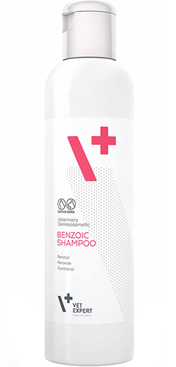 VetExpert Benzoic Shampoo Шампунь для котів і собак з жирною шкірою