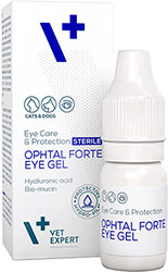 VetExpert Ophtal Forte Eye Gel Гель для увлажнения и поддержания физиологических функций глаз кошек и собак