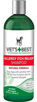 Vet's Best Allergy Itch Relief Shampoo Шампунь для собак с чувствительной кожей