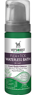 Vet's Best Flea And Tick Waterless Bath Foam Моющая пена от блох, клещей и москитов для кошек
