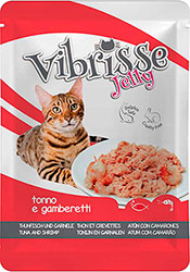 Vibrisse Тунец с креветками в желе для кошек, пауч