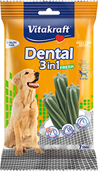 Vitakraft Dog Large Dental Stick 3in1 Fresh для очищення зубів у собак великих порід