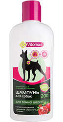 Vitomax Фітошампунь для темної шерсті собак
