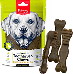Wanpy Toothbrush Chews Chicken Зубна щітка з куркою для собак