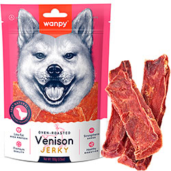Wanpy Venison Jerky Slices Скибочки оленини з качкою для собак