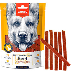 Wanpy Beef Jerky Slices Ломтики говядины с уткой для собак