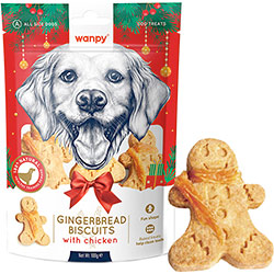Wanpy Gingerbread Biscuits with Chicken Печиво з куркою для собак