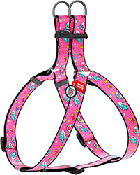 WauDog Шлея з принтом "Єдинороги" для собак, нейлон WauDog Шлея з принтом "Єдинороги" для собак, нейлон