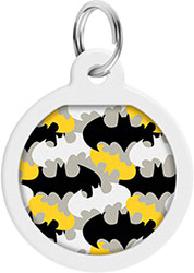 WauDog Адресник Smart ID з QR-паспортом "Бетмен візерунок" WauDog Адресник Smart ID з QR-паспортом "Бетмен візерунок"