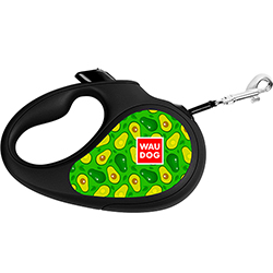 WauDog Поводок-рулетка "Авокадо" для собак, лента, 3 м