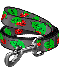 WauDog Nylon Поводок с принтом "Калина" для собак, нейлон