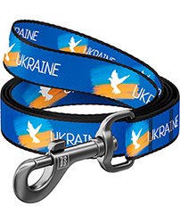 WauDog Nylon Повідець з принтом "Прапор" для собак, нейлон