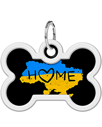 WauDog Адресник Smart ID із QR-паспортом "Дім", кісточка WauDog Адресник Smart ID із QR-паспортом "Дім", кісточка