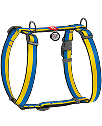 WauDog Nylon Шлея з принтом "Colors of freedom" для собак, нейлон