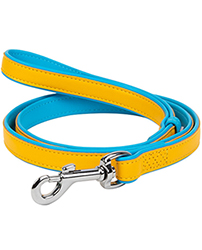 WauDog Glamour Повідець з принтом "Colors of freedom" для собак, шкіра