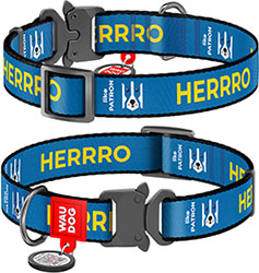 WauDog Nylon Нейлоновий нашийник "Патрон" із металевою фурнітурою для собак WauDog Nylon Нейлоновий нашийник "Патрон" із металевою фурнітурою для собак