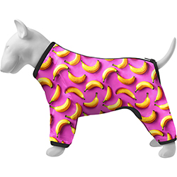 WauDog Clothes Вітрівка "Банани на рожевому" для собак