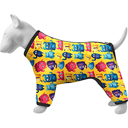 WauDog Clothes Вітрівка "Мохнаті монстри" для собак