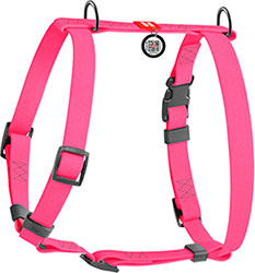 WauDog Waterproof Водостійка шлея з QR-паспортом для собак, рожева