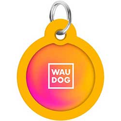 WauDog Адресник Smart ID с QR-паспортом "Градиент оранжевый"