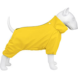 WauDog Clothes Водонепроницаемый дождевик для собак, желтый