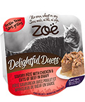 Zoe Delightful Duets Паштет с курицей и говядиной для кошек