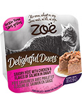 Zoe Delightful Duets Паштет с курицей и лососем для кошек