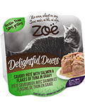 Zoe Delightful Duets Паштет с лососем и тунцом для кошек
