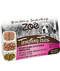 Zoe Tempting Trios Консервы с лососем, курицей и овощами для собак
