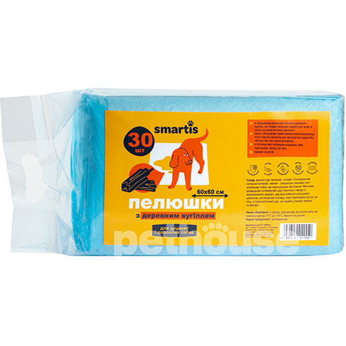 Smartis Пелюшки з деревним вугіллям для собак, середні