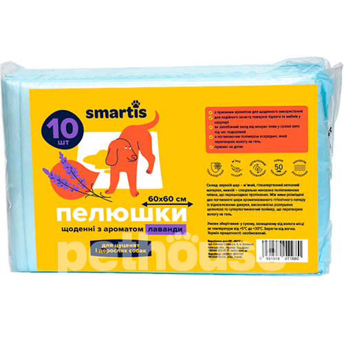 Smartis Пелюшки щоденні з ароматом лаванди для собак, середні