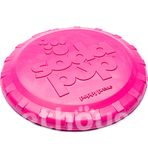 SodaPup Puppy Bottle Top Flyer Летающая тарелка для щенков, розовая, фото 2