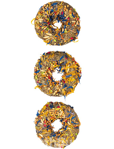 Special One Donuts Лакомство-пончики с васильком, календулой и ромашкой для грызунов, фото 2