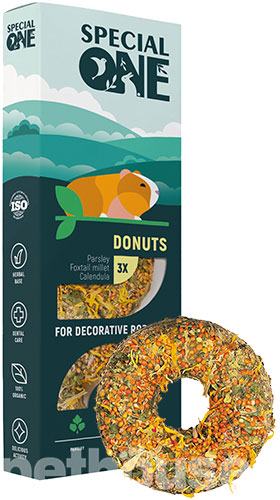 Special One Donuts Лакомство-пончики с петрушкой, чумизой и календулой для грызунов