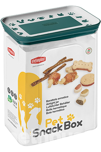 Stefanplast Pet Snack Box Контейнер для лакомства, изумрудный