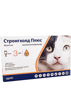 Stronghold Plus Краплі на холку для котів вагою від 2,5 до 5 кг