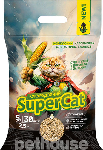 Super Cat Кукурузный наполнитель для кошачьего туалета 