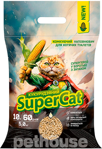 Super Cat Кукурузный наполнитель для кошачьего туалета , фото 2